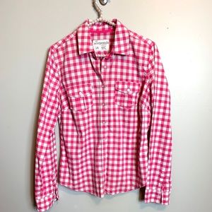 Aeropostale Pink and White Shirt